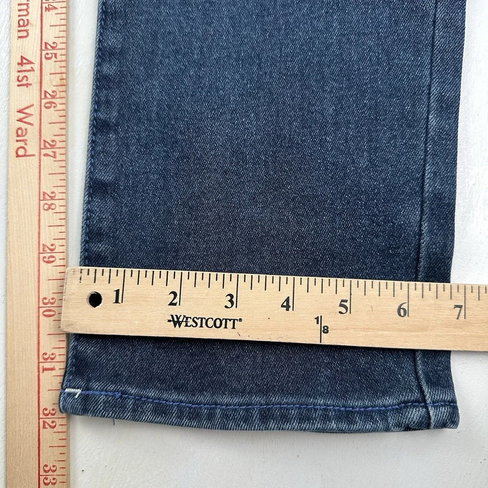 True Religion Rocco SN Relaxed Skinny Jeans Men 36x32 Blue Flap Pockets Stretch